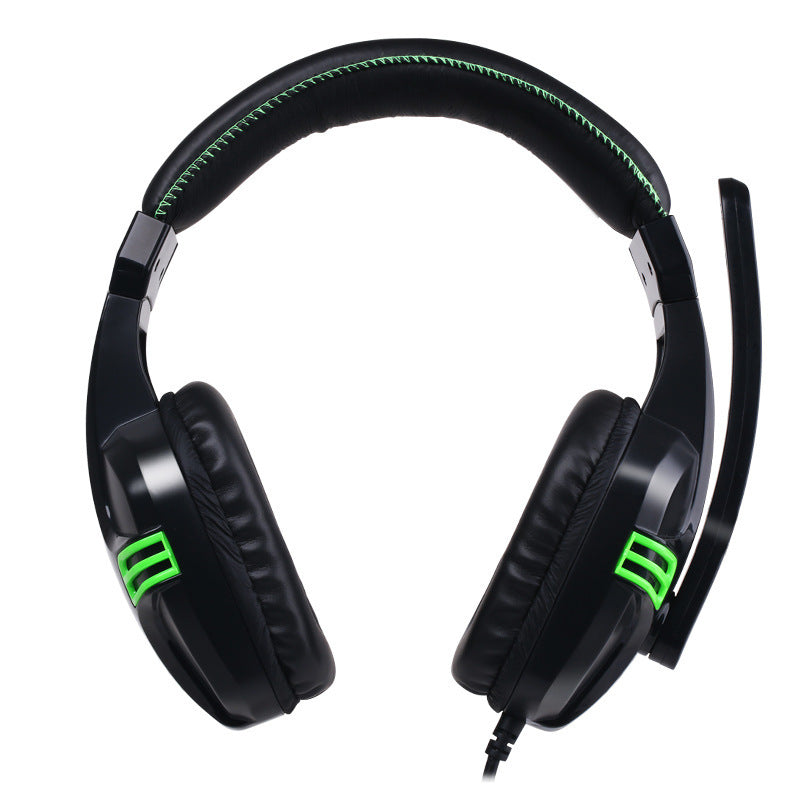 Gaming Computer Headset with Subwoofer and Microphone