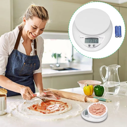 5KG Digital Multifunctional Kitchen Scale - Portable Electronic Food and Coffee Weighing Device for Accurate Measurements