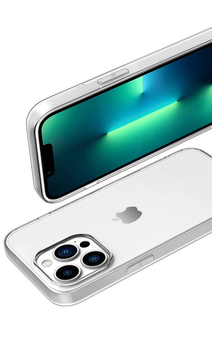 Premium Ultra Thin Clear Silicone Case for iPhone 15, 14, 13, 12, 11, Pro, XS Max, Mini, XR, X, 7, 8, 6S Plus, 6, SE (2020, 2022, 2016), 5, 5S - Back Cover Protection