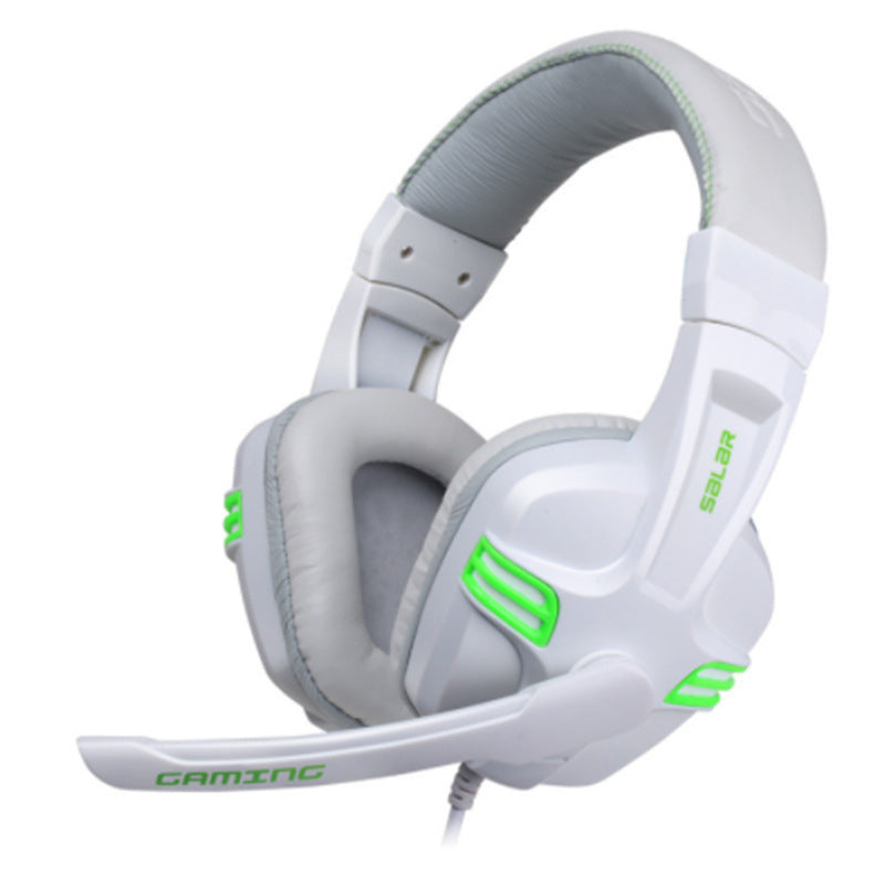 Gaming Computer Headset with Subwoofer and Microphone