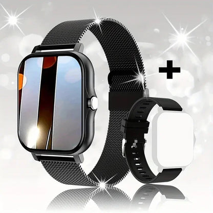 2024 Bluetooth Smartwatch for Men and Women - Touchscreen Call Answering, Fitness Tracking, Waterproof, Compatible with Android and iOS, Ideal Gift
